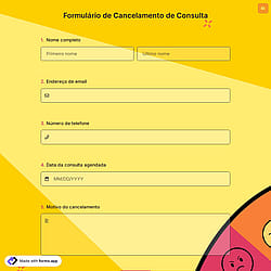 Formulário de Cancelamento de Consulta