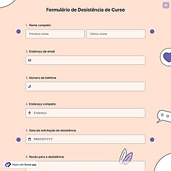 Formulário de Desistência de Curso