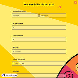 Kundenunfallberichtsformular