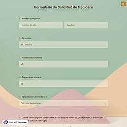 Formulario de Solicitud de Medicare