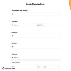 Venue Booking Form