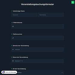 Veranstaltungsbuchungsformular