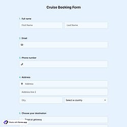 Cruise Booking Form