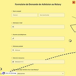 Formulaire de Demande de Adhésion au Rotary