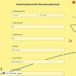 Studentenbotschafter-Bewerbungsformular