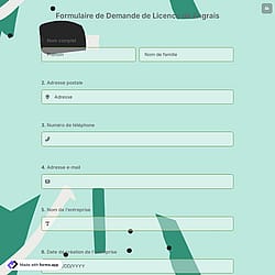 Formulaire de Demande de Licence de Engrais