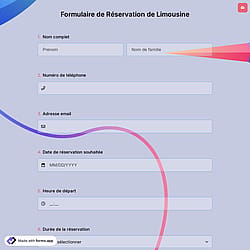 Formulaire de Réservation de Limousine