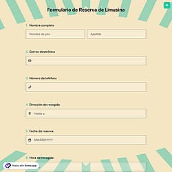 Formulario de Reserva de Limusina