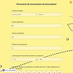 Formulario de Cancelación de Inscripción