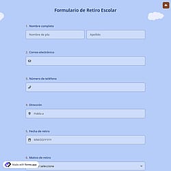 Formulario de Retiro Escolar
