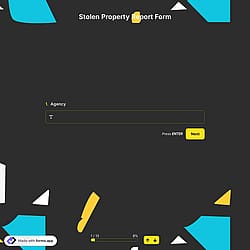 Stolen Property Report Form