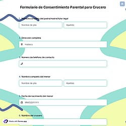 Formulario de Consentimiento Parental para Crucero