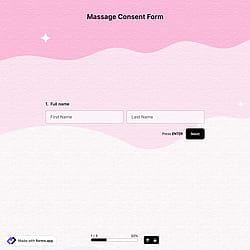 Massage Consent Form