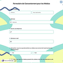 Formulaire de Consentement pour les Médias
