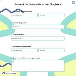 Formulario de Consentimiento para Cirugía Oral