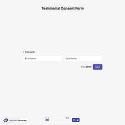 Testimonial Consent Form