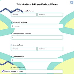 Veterinärchirurgie Einverständniserklärung