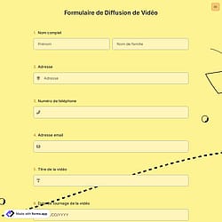 Formulaire de Diffusion de Vidéo
