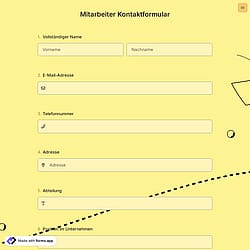 Mitarbeiter Kontaktformular