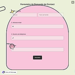 Formulaire de Demande de Contact
