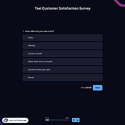 Taxi Customer Satisfaction Survey 