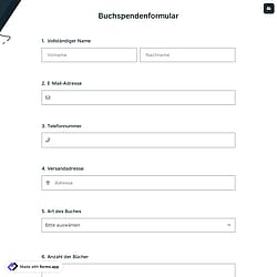 Buchspendenformular