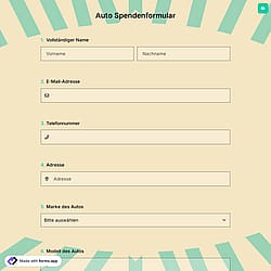 Auto Spendenformular