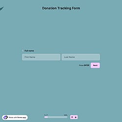Donation Tracking Form
