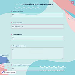 Formulario de Propuesta de Evento