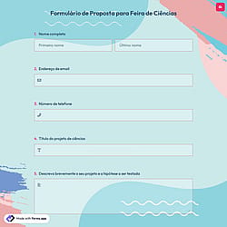 Formulário de Proposta para Feira de Ciências