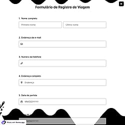 Formulário de Registro de Viagem
