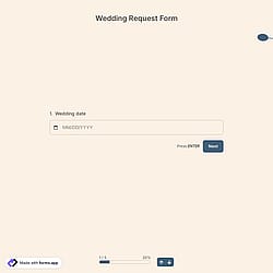 Wedding Request Form
