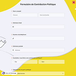 Formulaire de Contribution Politique