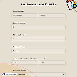 Formulario de Contribución Política