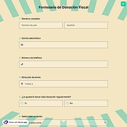 Formulario de Donación Fiscal
