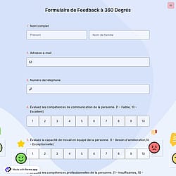 Formulaire de Feedback à 360 Degrés