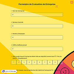 Formulaire de Evaluation de Entreprise