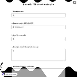 Relatório Diário de Construção