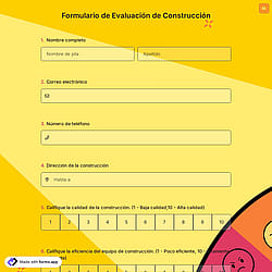 Formulario de Evaluación de Construcción