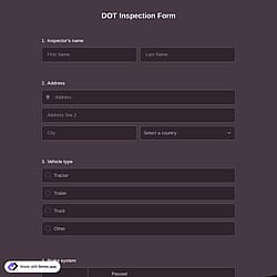 DOT Inspection Form 