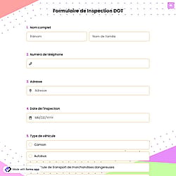 Formulaire de Inspection DOT