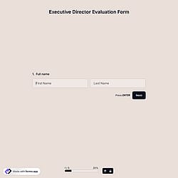 Executive Director Evaluation Form