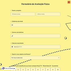 Formulário de Avaliação Física