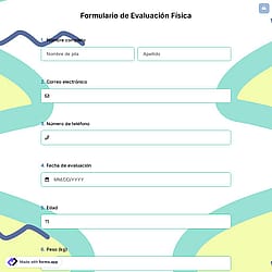 Formulario de Evaluación Física