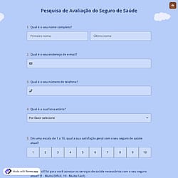 Pesquisa de Avaliação do Seguro de Saúde