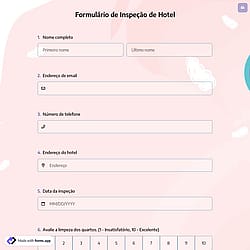Formulário de Inspeção de Hotel