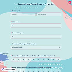 Formulaire de Evaluation de la Formation