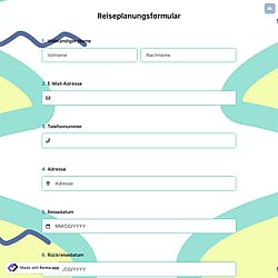 Reiseplanungsformular