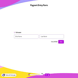 Pageant Entry Form