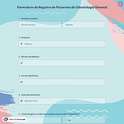Formulario de Registro de Pacientes de Odontología General